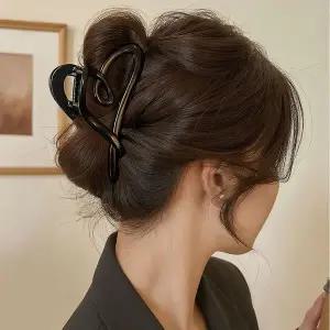 빅사이즈 하트 집게핀 올림머리 헤어핀