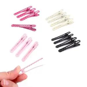 헤어장식용 네트망 웨이브 집게 4개입 묶음 슬림형 네트망