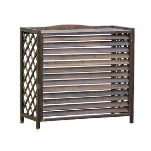 에어컨 실외기 커버 원목 보호 선반 차광막 나무커버