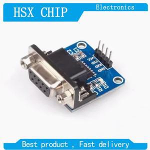 MAX3232 RS232-TTL 직렬 포트 변환기 모듈 암 DB9 커넥터 깜박임 보드