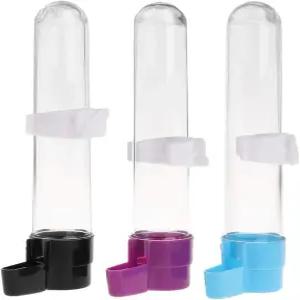 앵무새 잉꼬 케이지 액세서리 급수 및 용품 1Pc 랜덤 컬러 조류 급수기 자동 걸이식 식품 용기