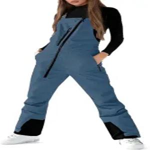 LAYHTKTL 여성 및 남성 스노우 팬츠 방수 절연 스노보드 스키 겨울 스포츠 팬티 방풍 턱받이 오버롤