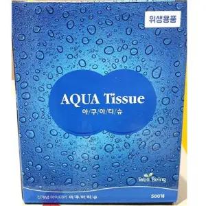 물티슈 아쿠아 코인형 500입 x12개 물수건 업소용 WEC5DA1