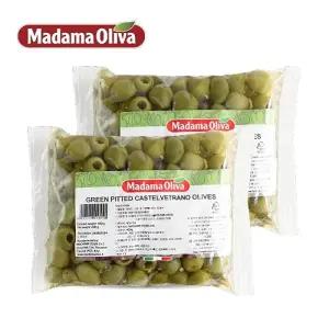 마다마올리바 냉장 피티드 그린카스텔 베트라노 올리브 800g X 2개