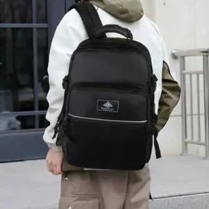 아웃도어 스타일 대용량 배낭 사이드버클 캐주얼 백팩 WEC767E