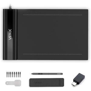 드로잉 태블릿, VEIKK S640 디지털 그래픽 6x4인치 초박형 휴대용 OSU! 배터리 없는 OSU용 스타일러스! 게임 및 교육 온라인 수업, Windows Mac Linux Android OS 지원