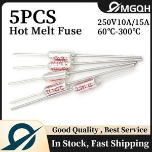 온도 RY 15A 250V Tf 열 퓨즈 65C 100C 5 개