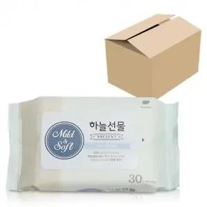 ( )하늘선물 물티슈 휴대형30매 x1박스50개 국산
