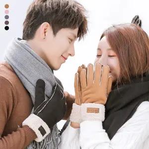 키밍 겨울 커플 오토바이 장갑 방한용 보온 아웃도어 남자 여자 자전거 기모 승마 바이크 라이딩 가죽 등산