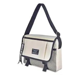 남녀공용 메신저백 스퀘어 쉐입 크로스백 학원 가방 WEC7BF9