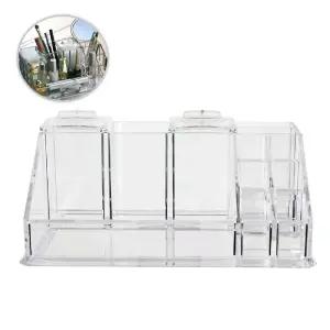 투명 다용도 정리함 화장대 화장품 소품 수납립스틱대 진열대 정리대 보관함 브러쉬거치대 꽂이