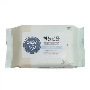 ( )하늘선물 물티슈 30매-휴대형 국산 안전 고급 아기 피톤치드 티슈 유아 물티슈