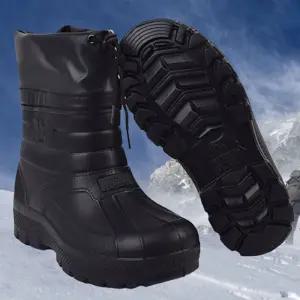 남성 겨울 퍼슈즈 털운동화 방한화 낚시 따뜻한 신발 보온화 눈길부츠 슬립온 남자화 방수 부츠 패딩 장화