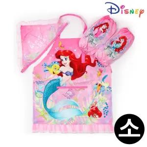 성창 인어공주 버블 앞치마 토시두건 3종세트 (소)어린이 캐릭터 미술 그림