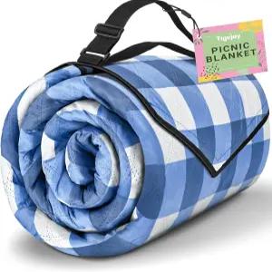 타이조이 초대형 피크닉 담요 방수 접이식 80 x80 야외 매트 비치 모래 방지 잔디 여행 하이킹 캠핑 필수품