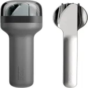 ZOKU 포켓 식기 세트 - 스테인리스 포크 나이프 숟가락 둥지 위생적인 케이스 여행 학교 직장 피크닉 캠핑