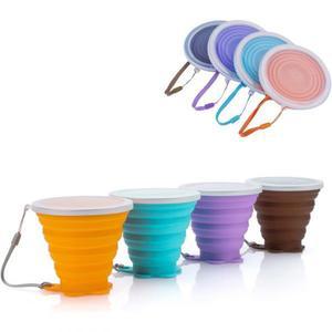 실리콘 접이식 여행 여행을 하이킹 캠핑용 캠핑 야외용 다용도 캠핑용컵 백패킹