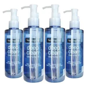 뉴트로지나 딥 클린 클렌징오일 200ml 4개