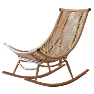 라탄 발코니 안락 스윙체어 흔들의자 1인용