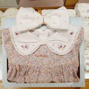 [밍크뮤]SC선물포장+손수건(LV)쁘띠플라워드레스(3611240003)2026봄/백일/돌잔치/원피스/A