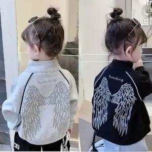 여아 날개 스탠드 카라 자켓 어린이집 아동 실내복 유아 키즈 유치원 등원복