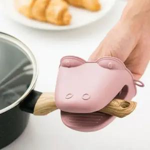 고급 내열 악어 주방 장갑 실리콘 오븐 조리 손잡이