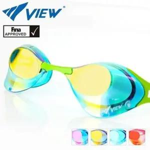 VIEW FINA 인증 선수용 노패킹 수경 U11519 물안경 운동