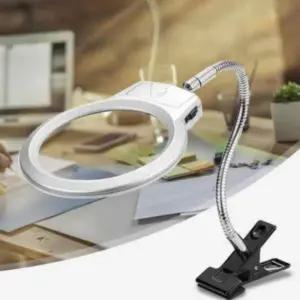 클립형 자바라 LED 돋보기 스탠드 휴대용 확대경 확대경 휴대용확대경