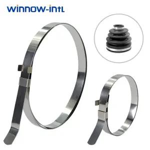 등속조인트 10 20 100 200 개 CV 조인트 부트 크림프 클램프 키트 자동 밴딩 짧고 큰 밴드