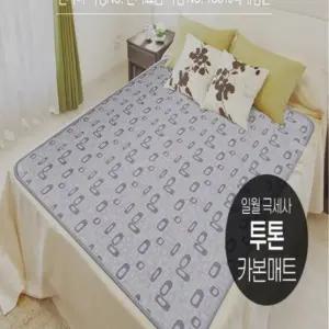 일월 워셔블 극세사 카본매트 동작감지 전기요 더블