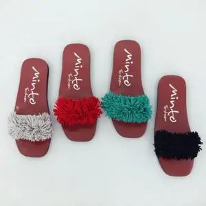 여성 슬리퍼 프린지 태슬 여자 여름 샌들