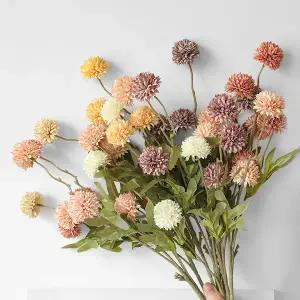 기획상품 졸업식 시들지않는 추천 발표회 꽃다발 민들레 장식 인테리어 입학식 꽃 폼폼 연주회 실크플라워