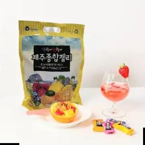 제주젤리 말랑말랑 종합젤리(한라봉/감귤/백년초/블루베리)