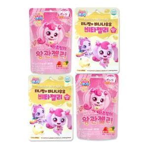 프린세스 캐치티니핑 젤리 티니핑 바나나우유 비타젤리 간식 생일파티 생일 발렌타인데이 어린이날 화이트