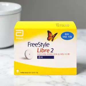 당뇨 패치 붙이는 측정기 무채혈 공복 혈당 체크
