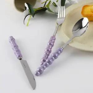 원디자인 방울 커트러리 3P세트 5COLOR 디저트포크