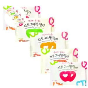 젤리 구미첼 하트 5개 모양 간식 젤리 바사 구미첼