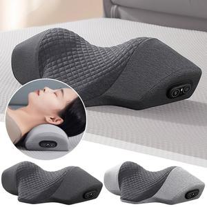 목마사지베게 목 마사지 이완 등받이 베개 견인 경추 진동 등목