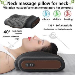목마사지베게 다기능 경추 온열 및 베개, 마사지 보호 수면 척추