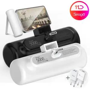 [서가] 일체형 미니 거치대 보조배터리 5000mAh C타입 8핀