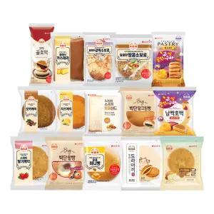 기린빵 15종 15봉(5+5+5) 골라담기 모카케익 치즈케익 땅콩샌드 등
