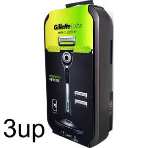 신제품 질레트 랩스 딥클렌징바 면도기세트(3up) 여행용케이스 면도기스탠드