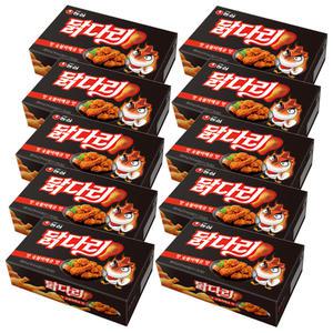 농심 닭다리 핫숯불바베큐 66g x 10개 / 스낵 과자 간식