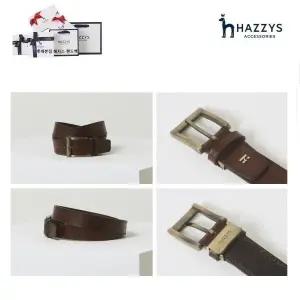 [롯데백화점]헤지스ACC [선물포장][남성벨트추천] 브라운 로고 음각 남성 벨트 HJBE3F013W3