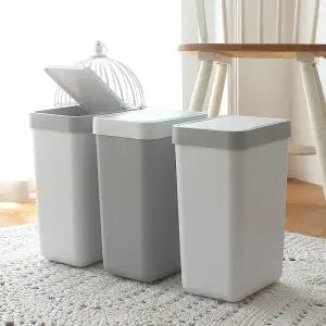 원터치 슬림 사각 휴지통 10L 2개 쓰레기통