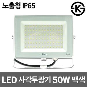 씨티오 LED사각투광기 50W 노출형 백색 투광등 공장등 주광색 전구색 IP65 슬림투광등 행사조명 간접조명