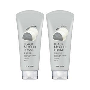 포슈어 쫀쫀 모찌 폼클렌징 블랙 220ml 2개