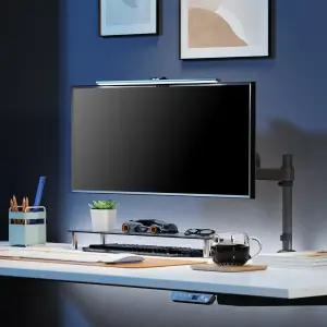 노스바유 NB H100 고중량 싱글 폴타입 모니터암 거치대