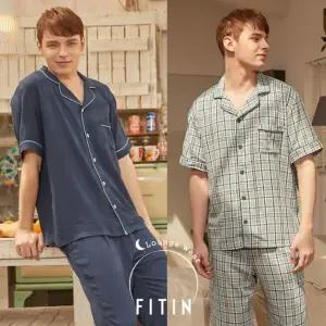 [피트인 ]남성 인견100 파자마 2세트