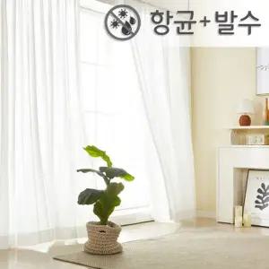 [텐바이텐]와니룸 오염은 물티슈로 쓱-항균발수 차르르 쉬폰커튼세트